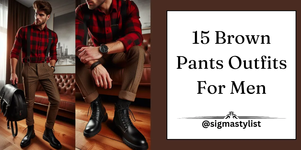 Brown Pants Outfits For Men