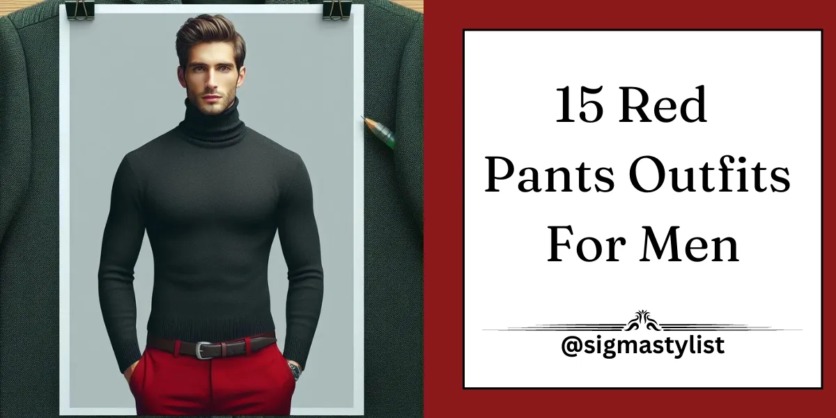 Red Pants Outfits For Men