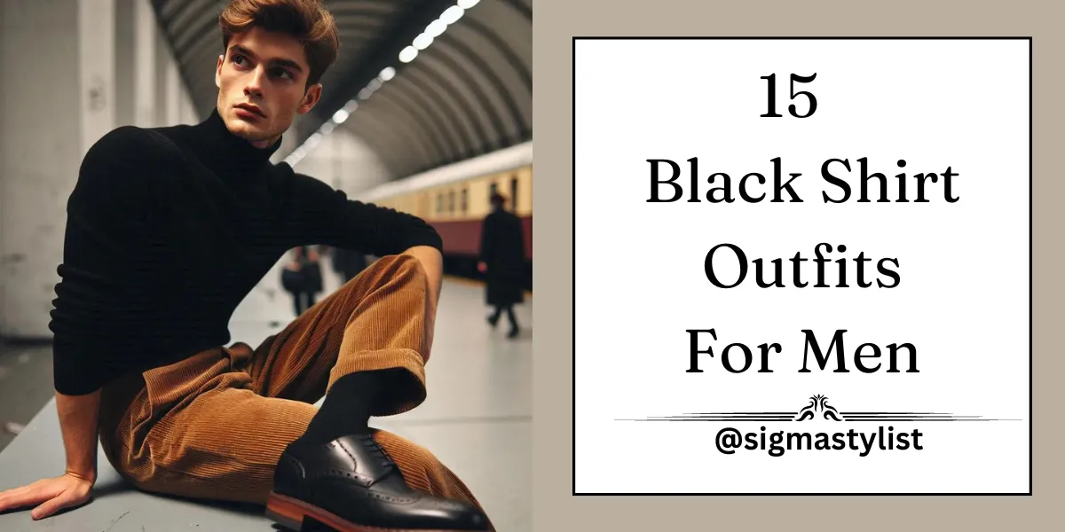 15 Black Shirt Outfits For Men