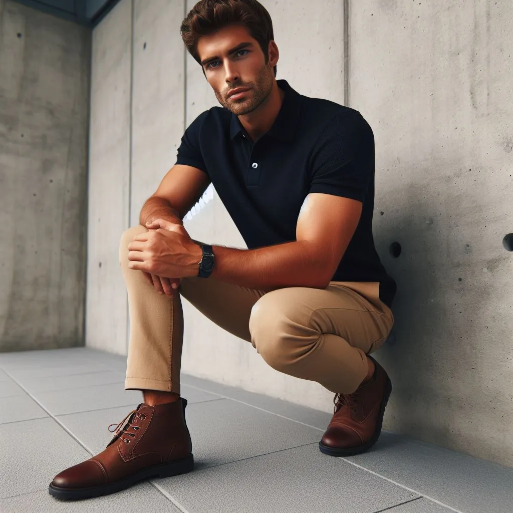 courma guy winter boot for men in dark brown